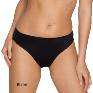 Bragas Satin Negro: Bikini, Short